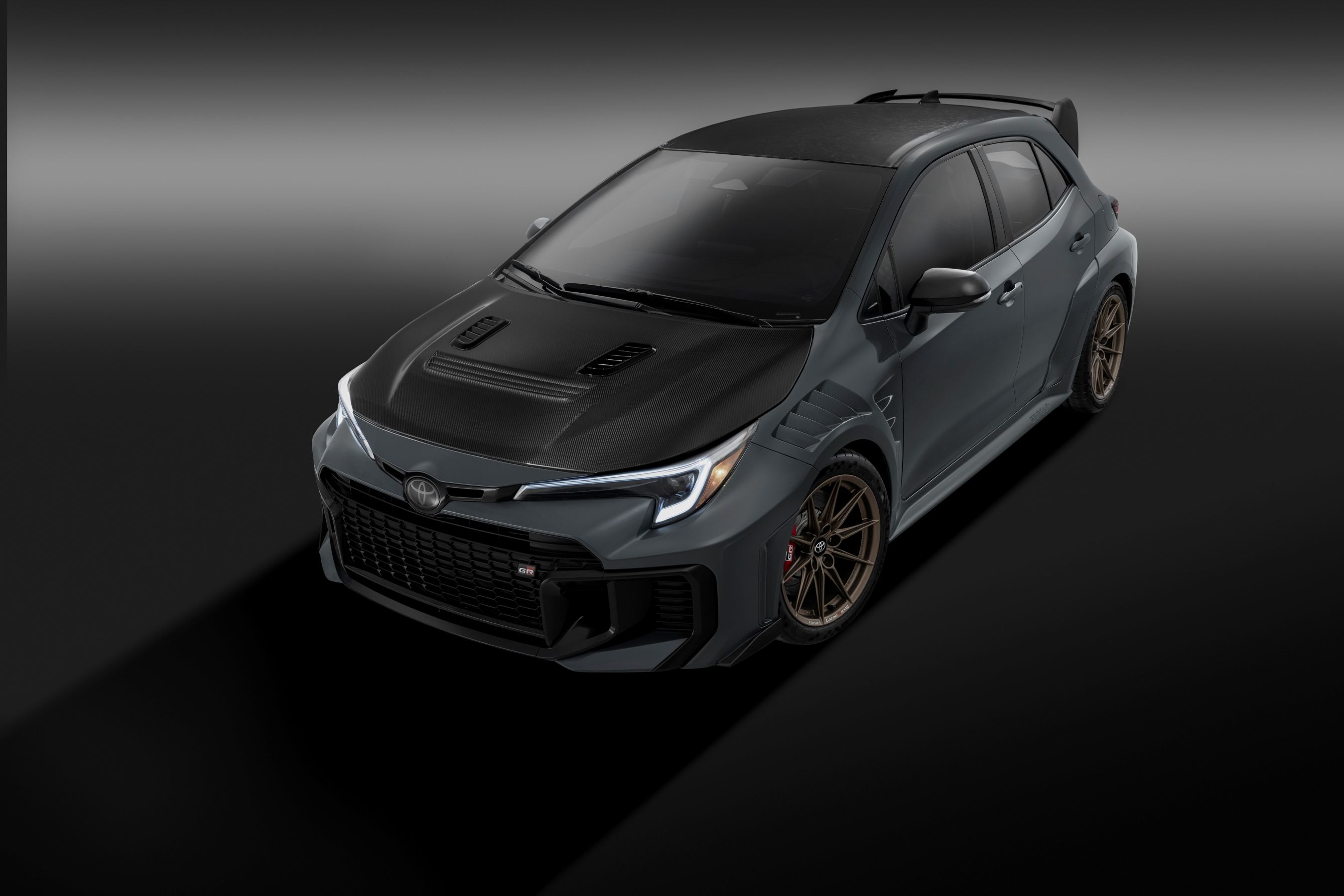 2026 Toyota GRMN Corolla front at an angle