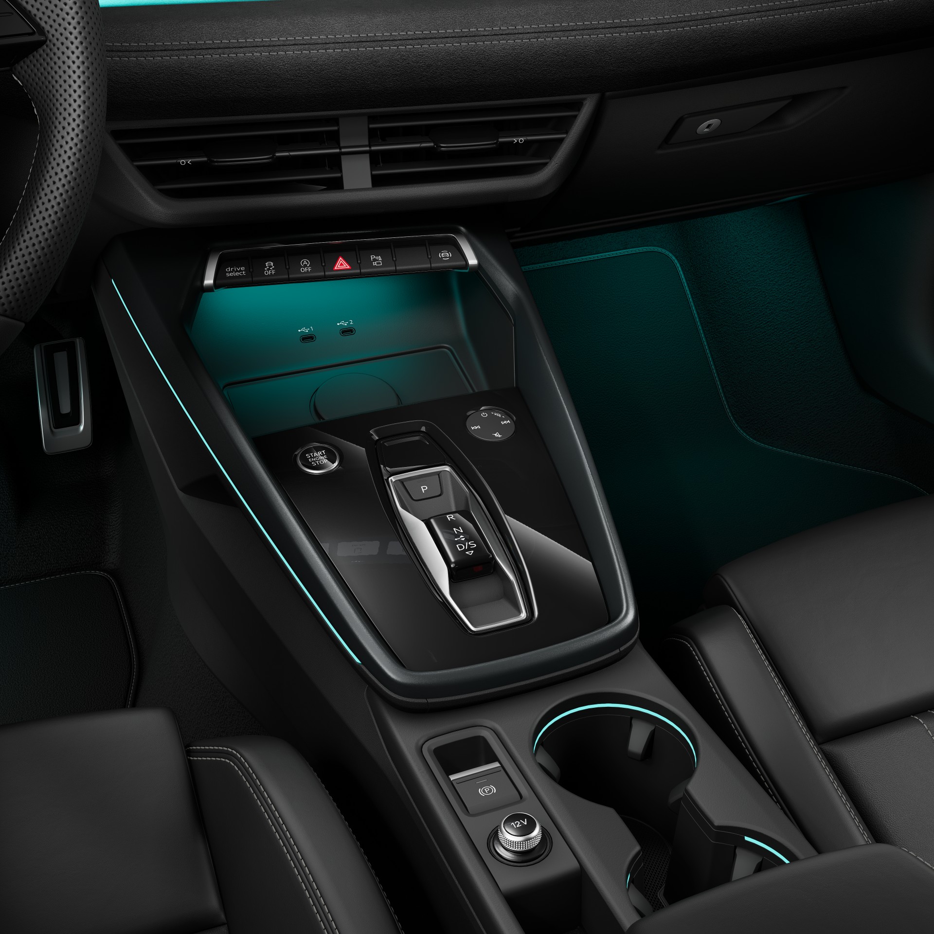 2027 Audi A3 cellphone tray