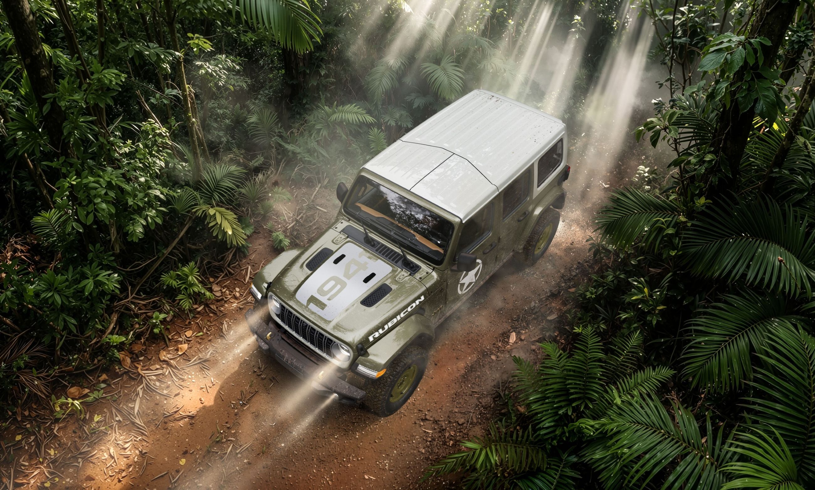 2027 Jeep Wrangler Sarge from above