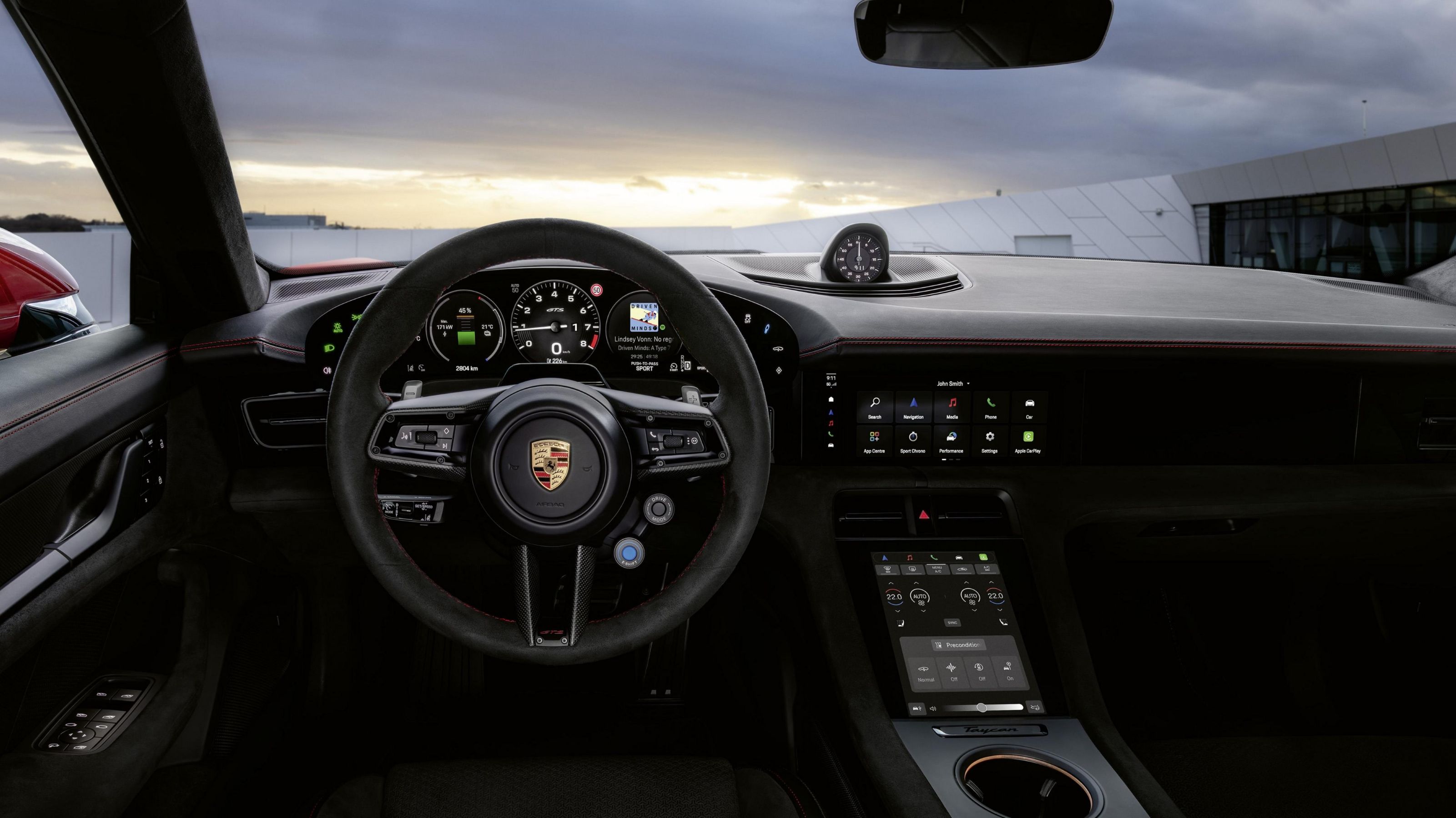 2027 Porsche Taycan GTS driver area