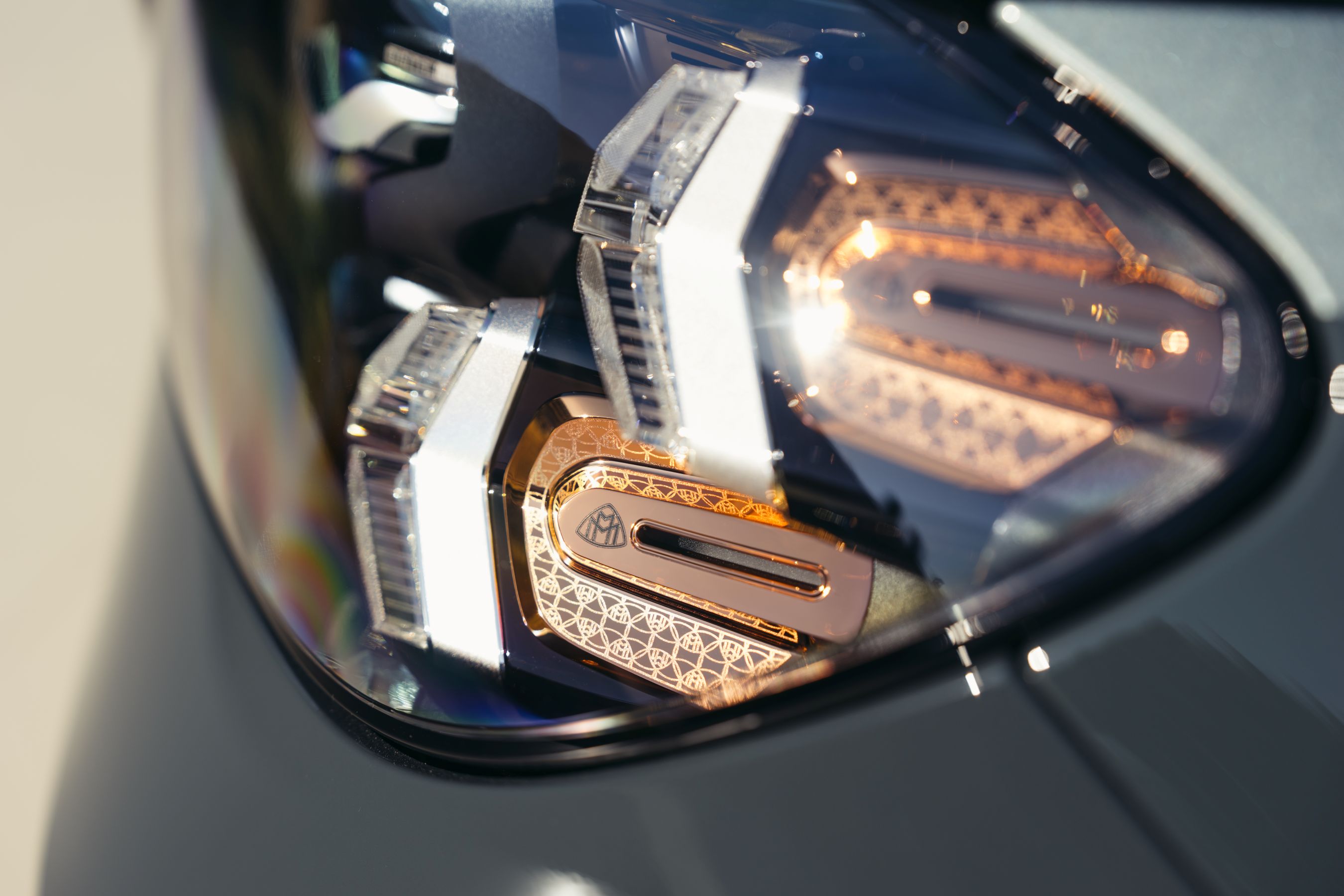 2027 Mercedes-Maybach GLS 680 headlight closeup