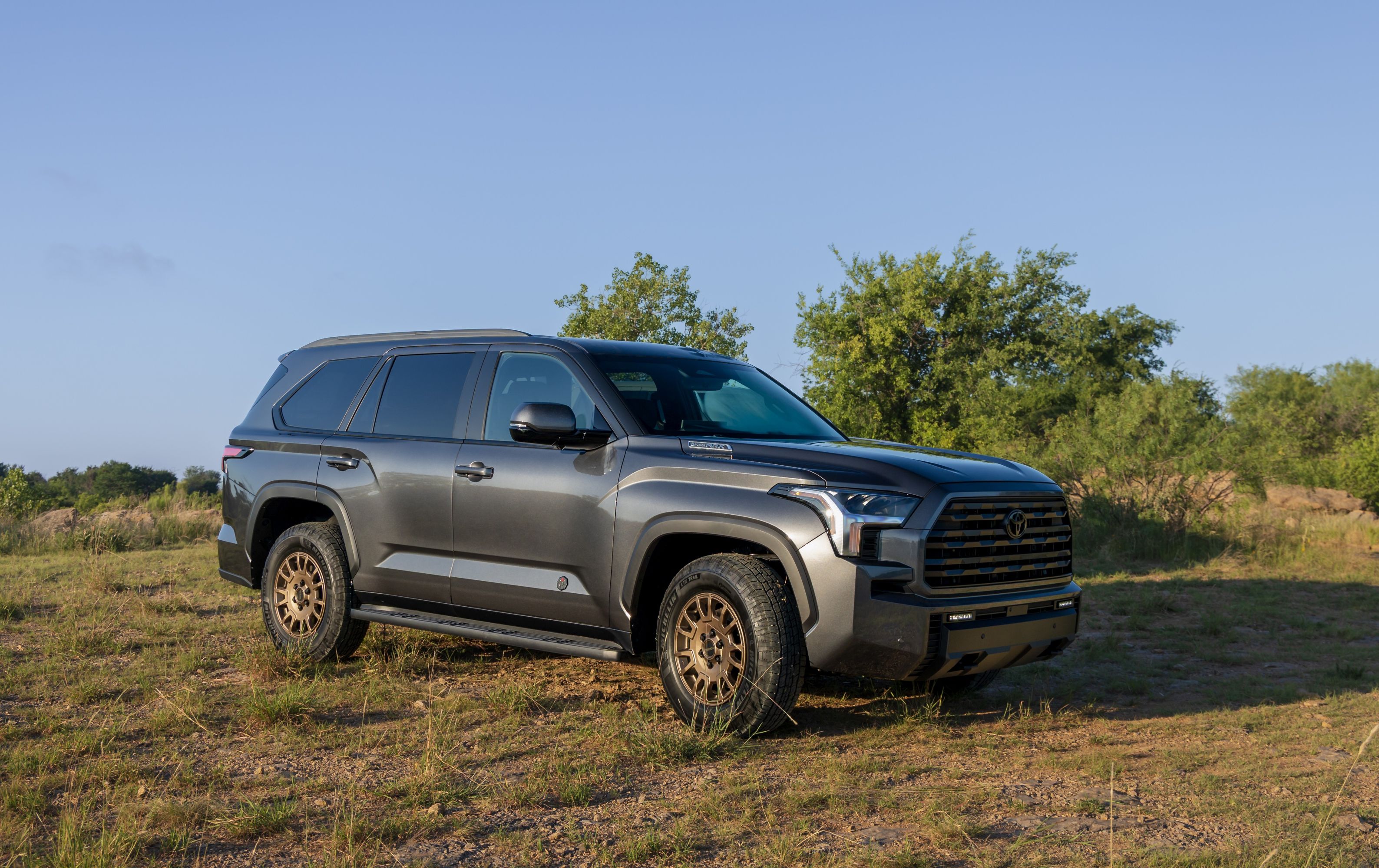 2027 Toyota Sequoia Trailhunter front and side