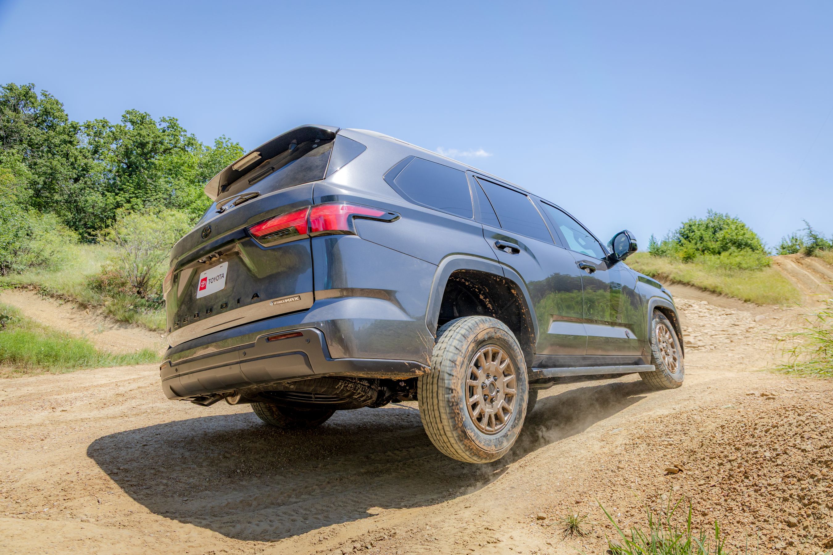 2027 Toyota Sequoia Trailhunter rear and side