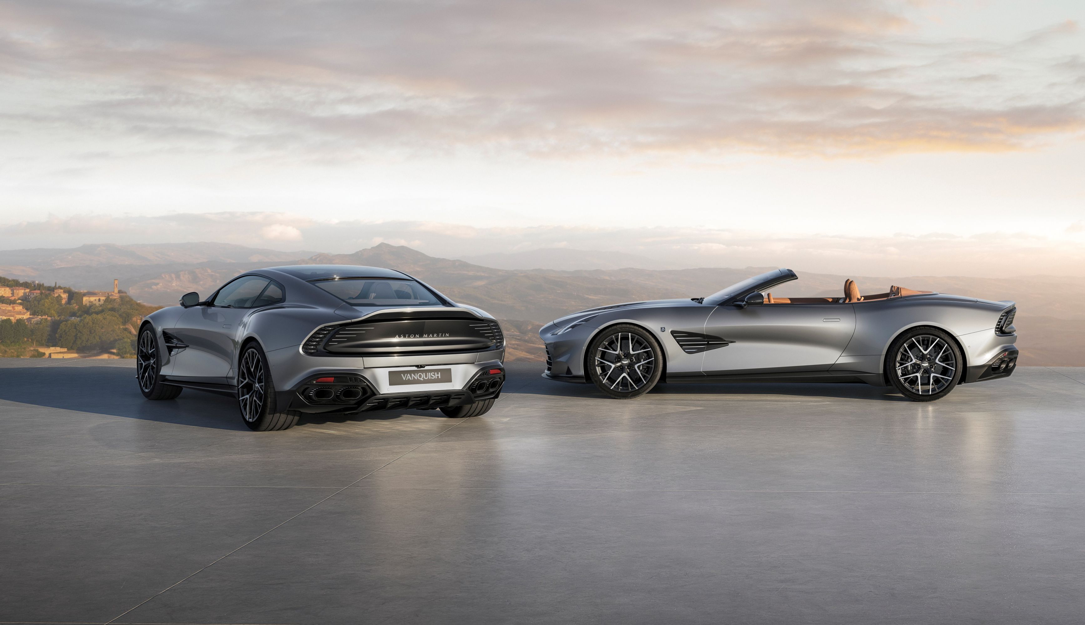 Aston Martin Vanquish coupe and Vanquish Volante