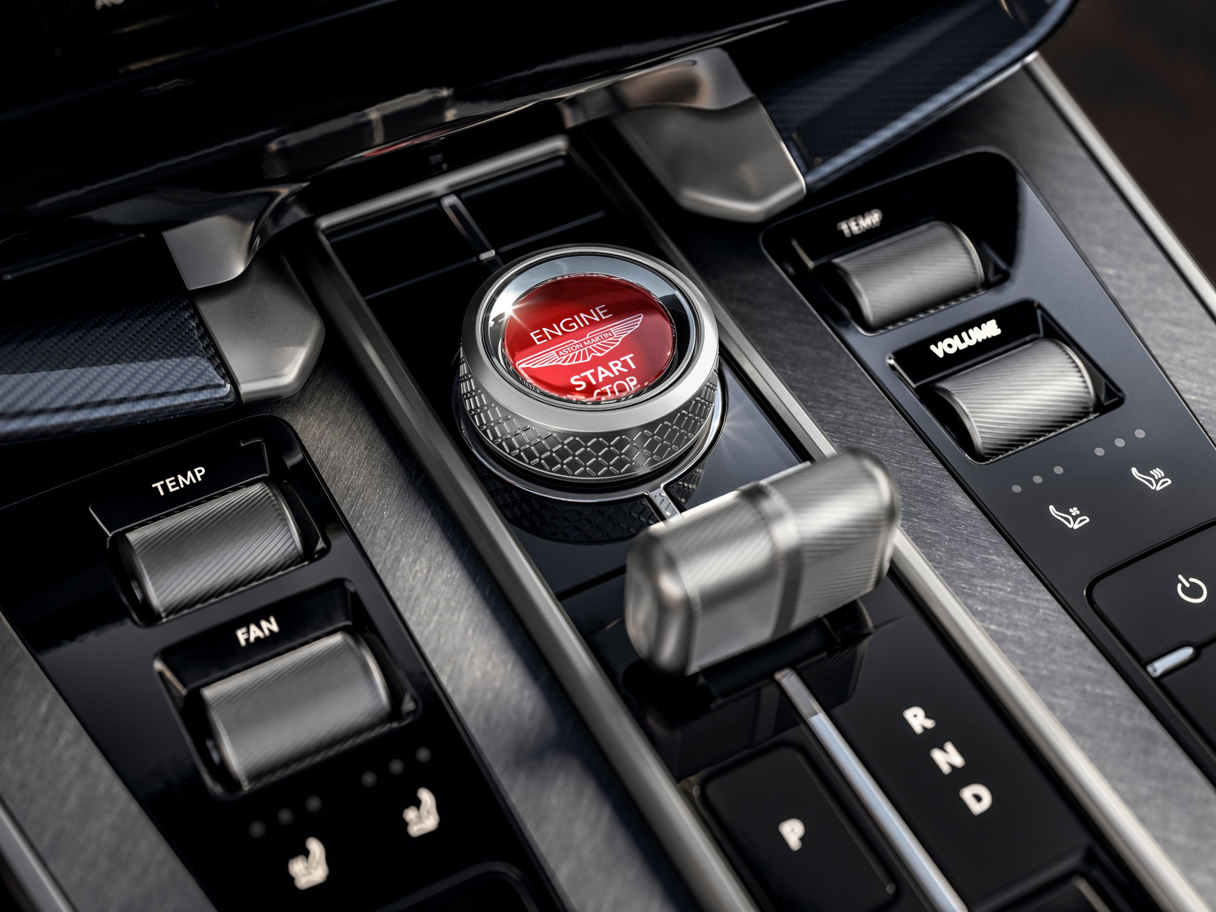 Aston Martin Vanquish start/stop button