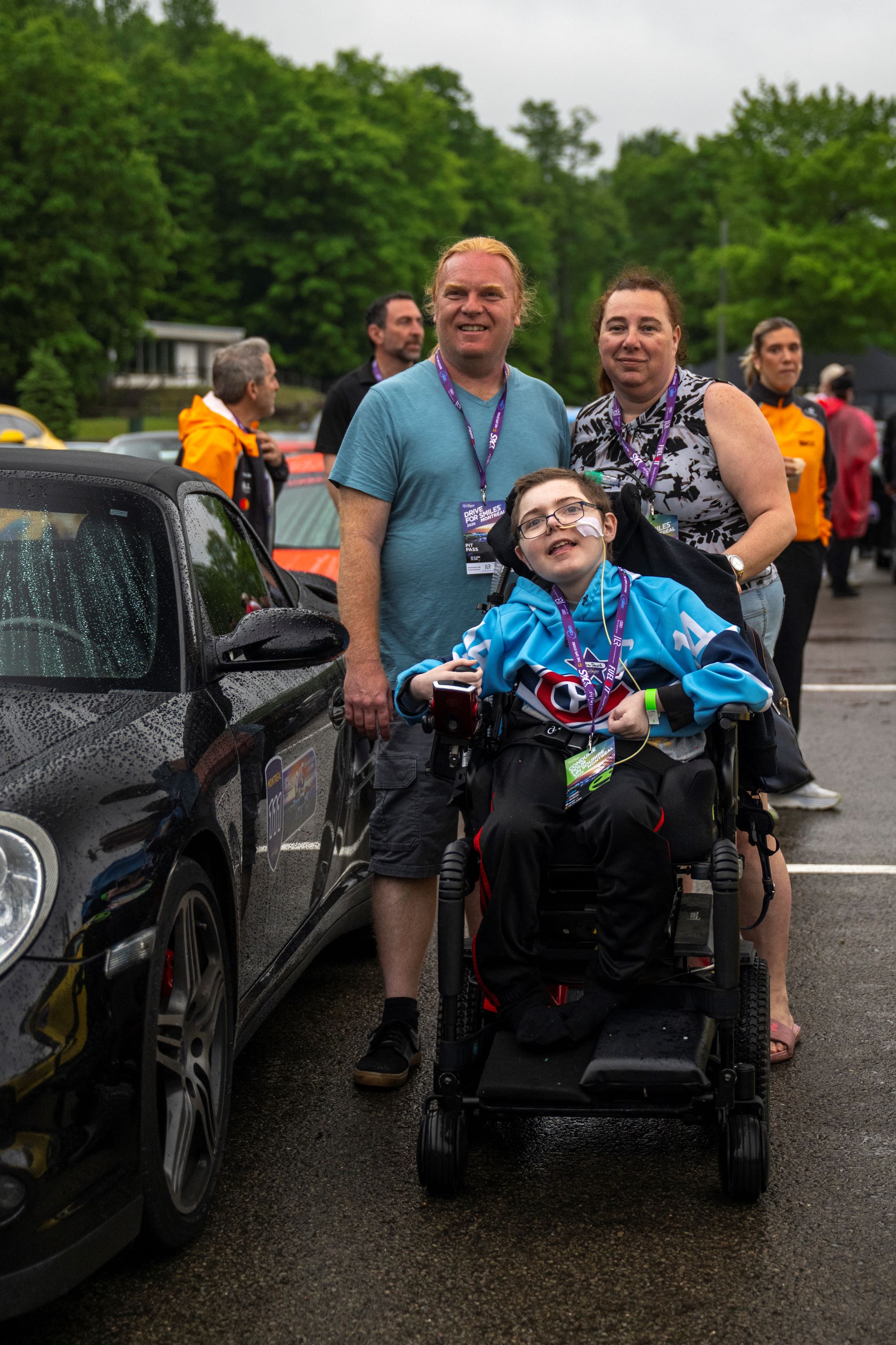 Family at Drive For Smiles Montreal 2026