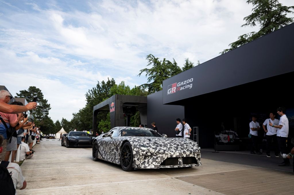 Lexus LFA Concept and GR GT driving on lane