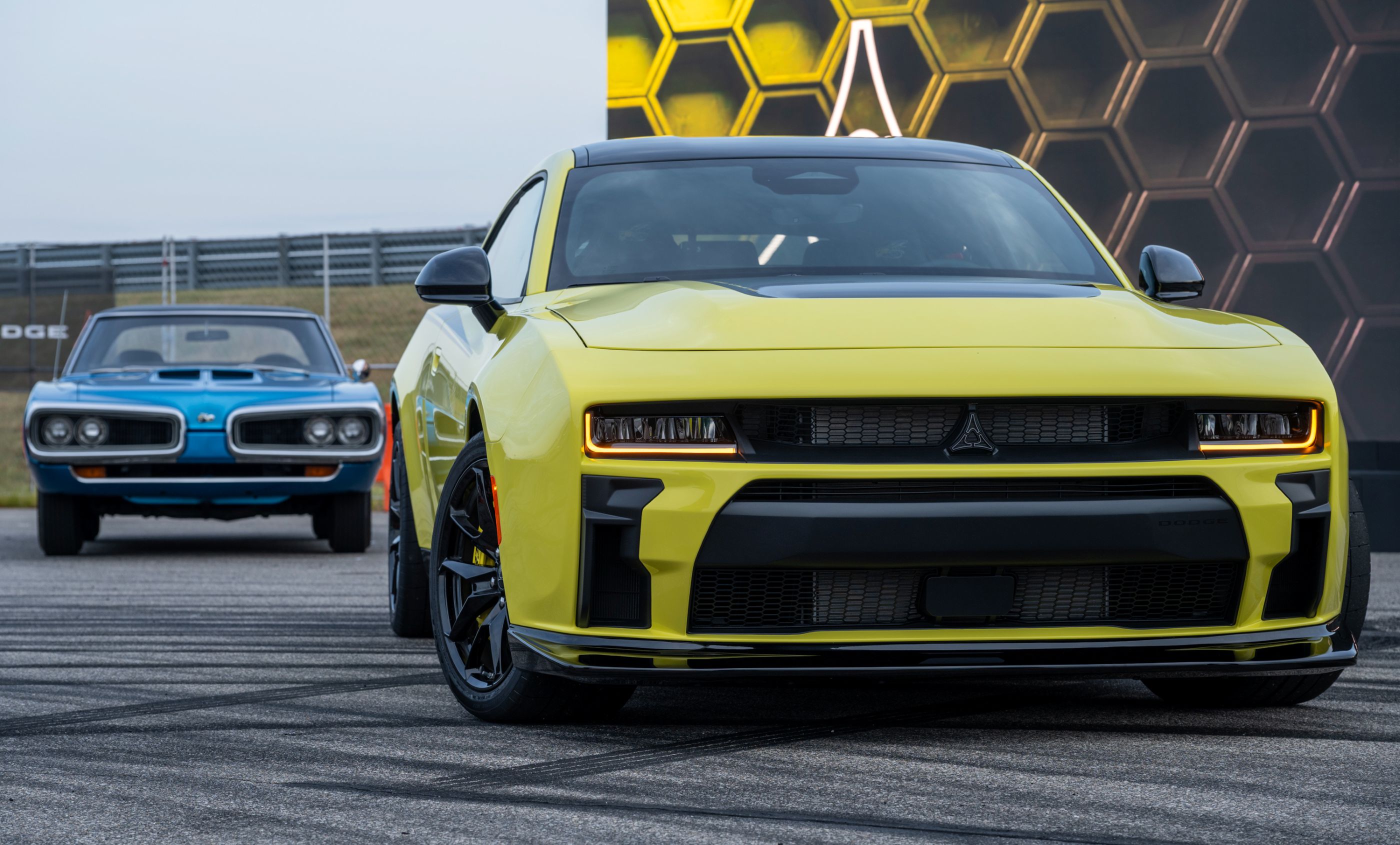 2027 Dodge Charger Super Bee Launch Edition with classic Super Bee car