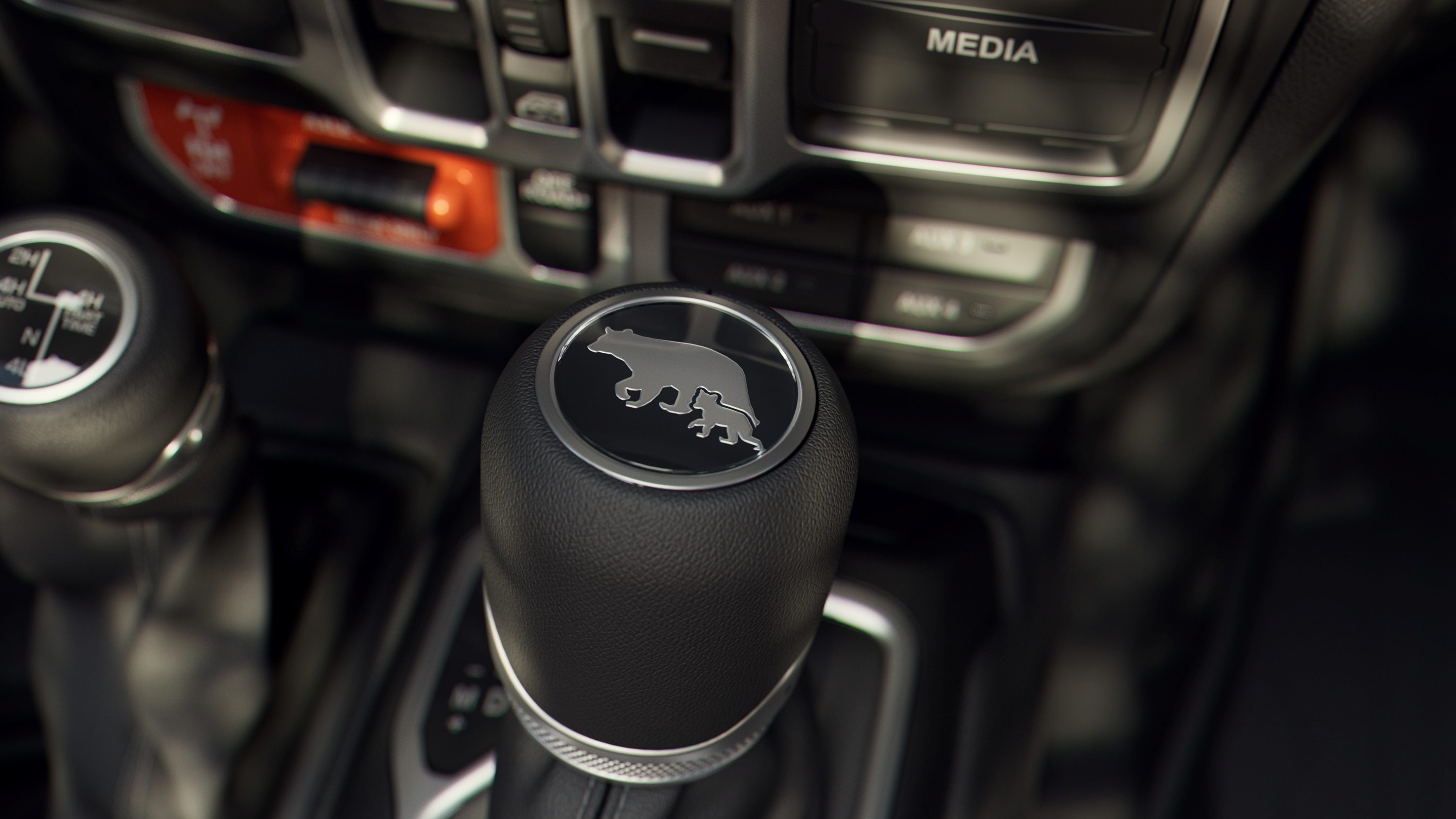 2027 Jeep Wrangler Smoky Mountain shifter