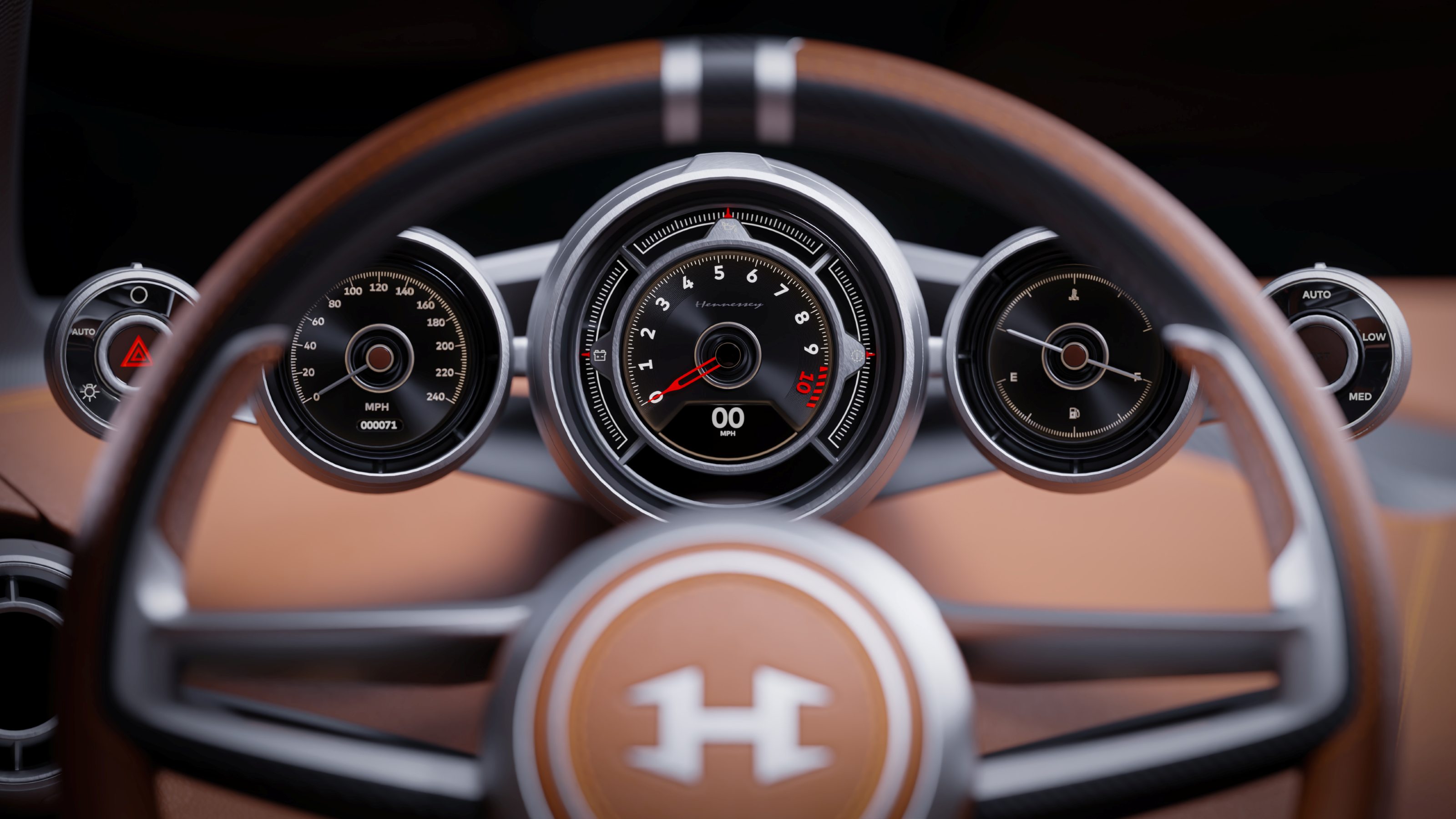Hennessey Blackbird driver gauge