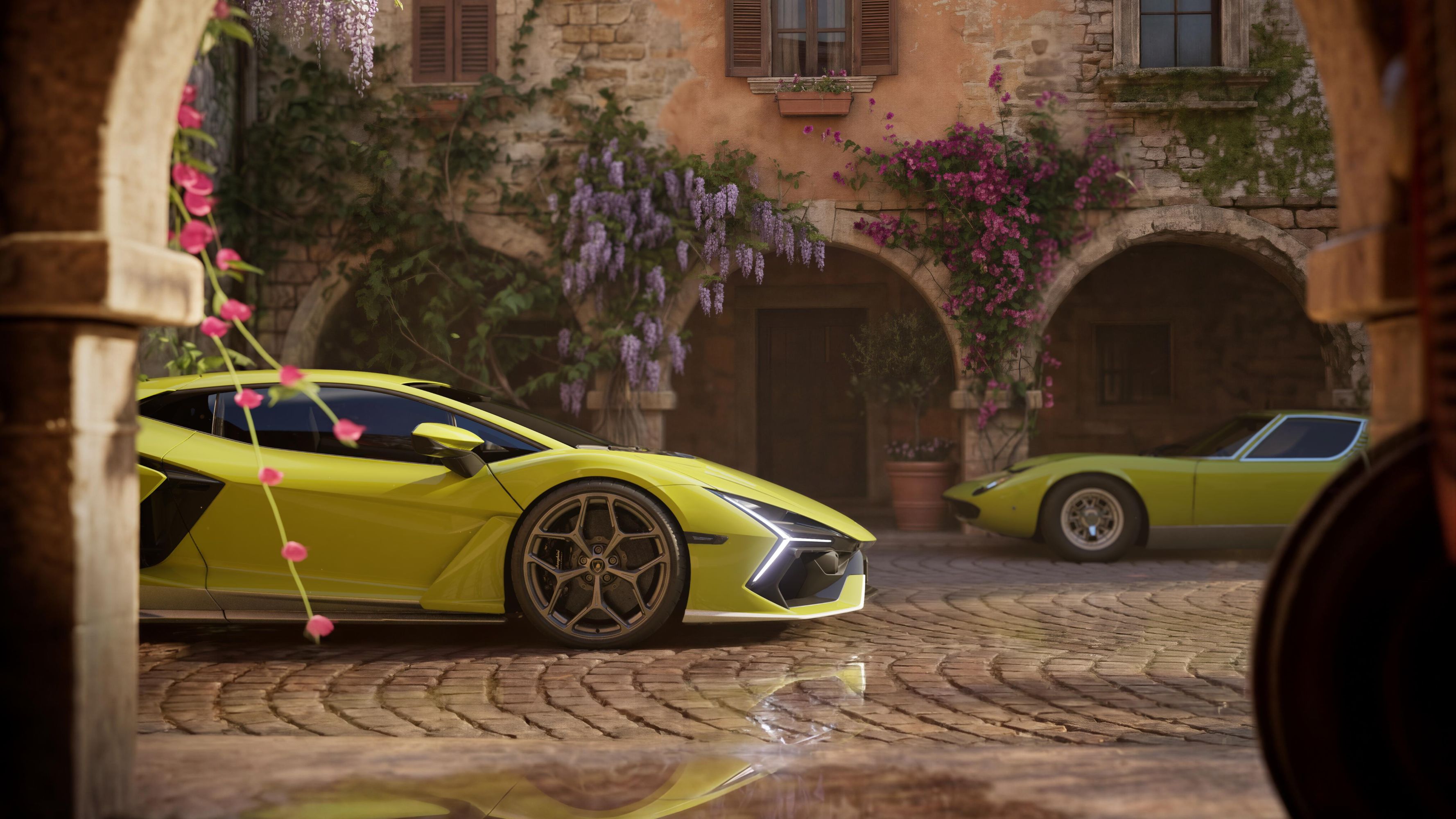 Lamborghini Revuelto Miura 60° Homage and Miura in Verde Scandal colours