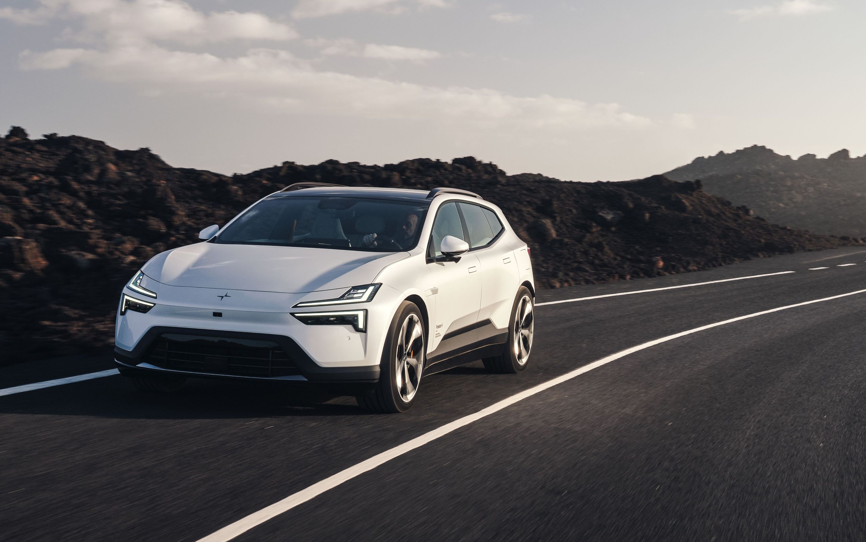 2027 Polestar 4 SUV driving