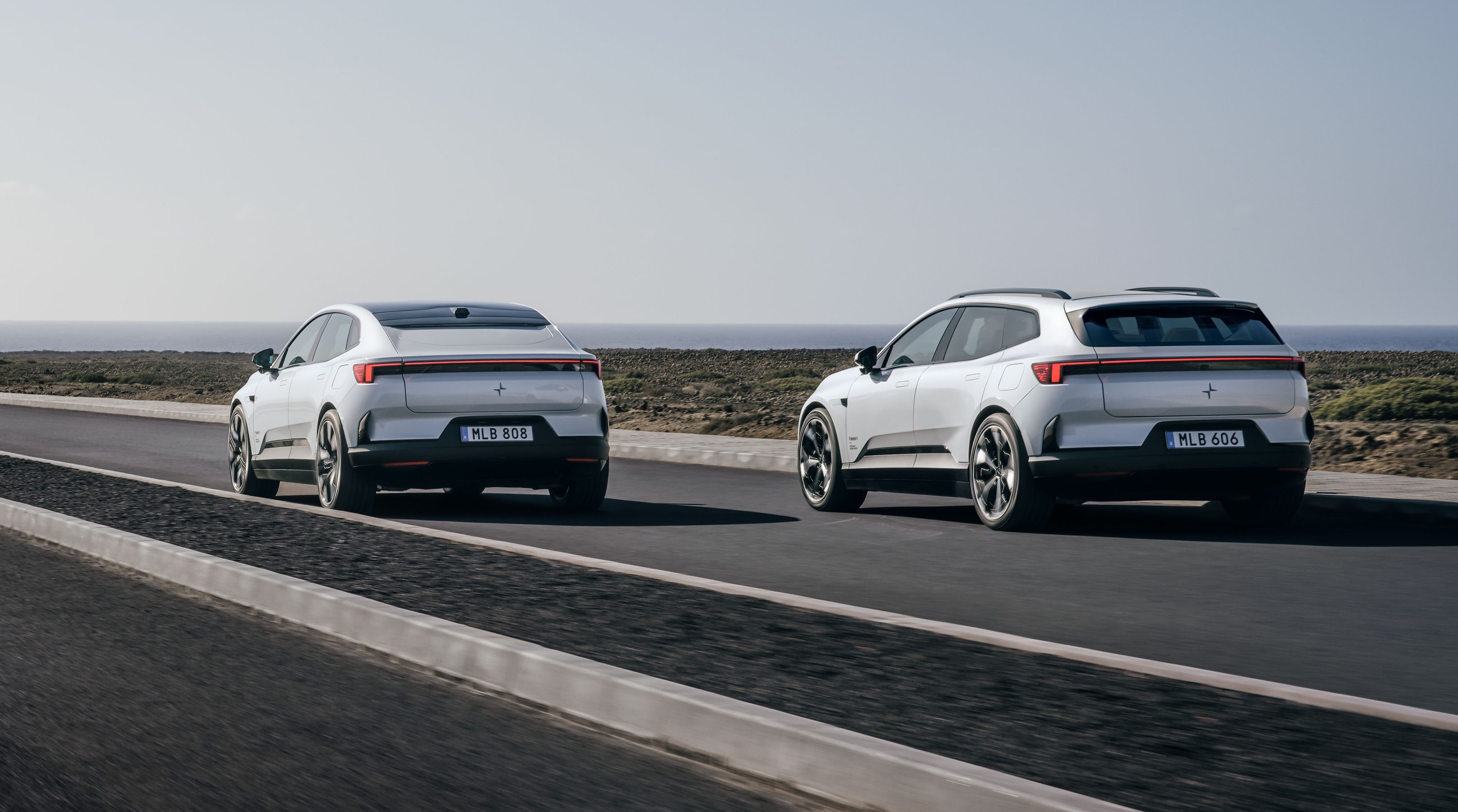 Polestar 4 coupe with Polestar 4 SUV