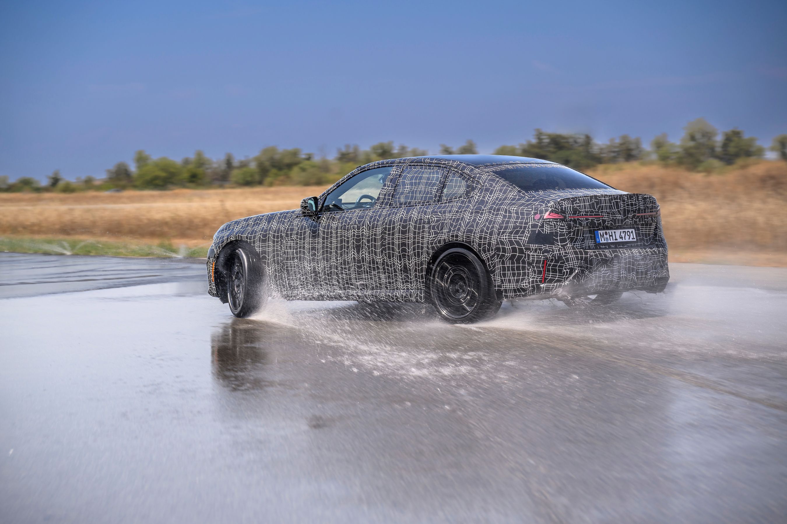 2028 BMW 3 Series prototype drifting