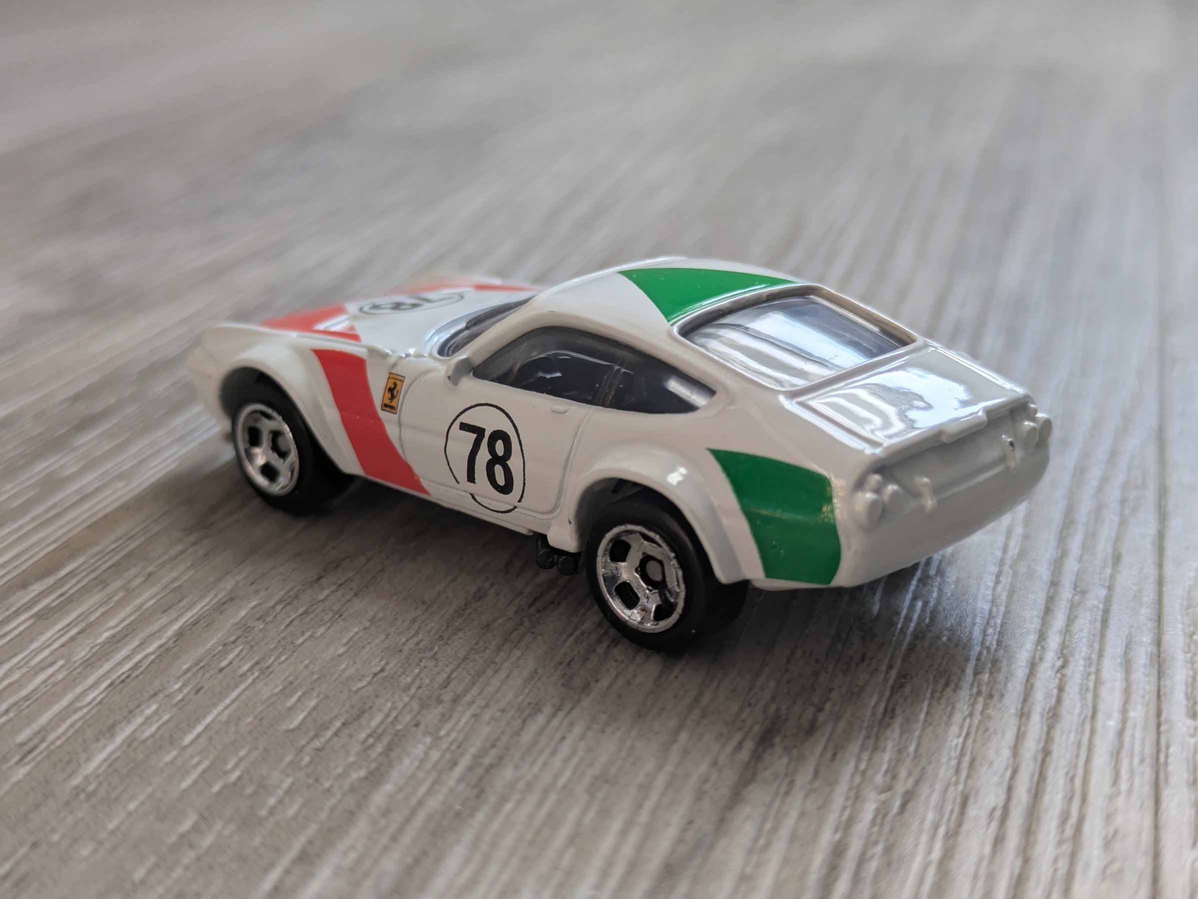 Hot Wheels Ferrari 365 GTB4 Competizione rear and side