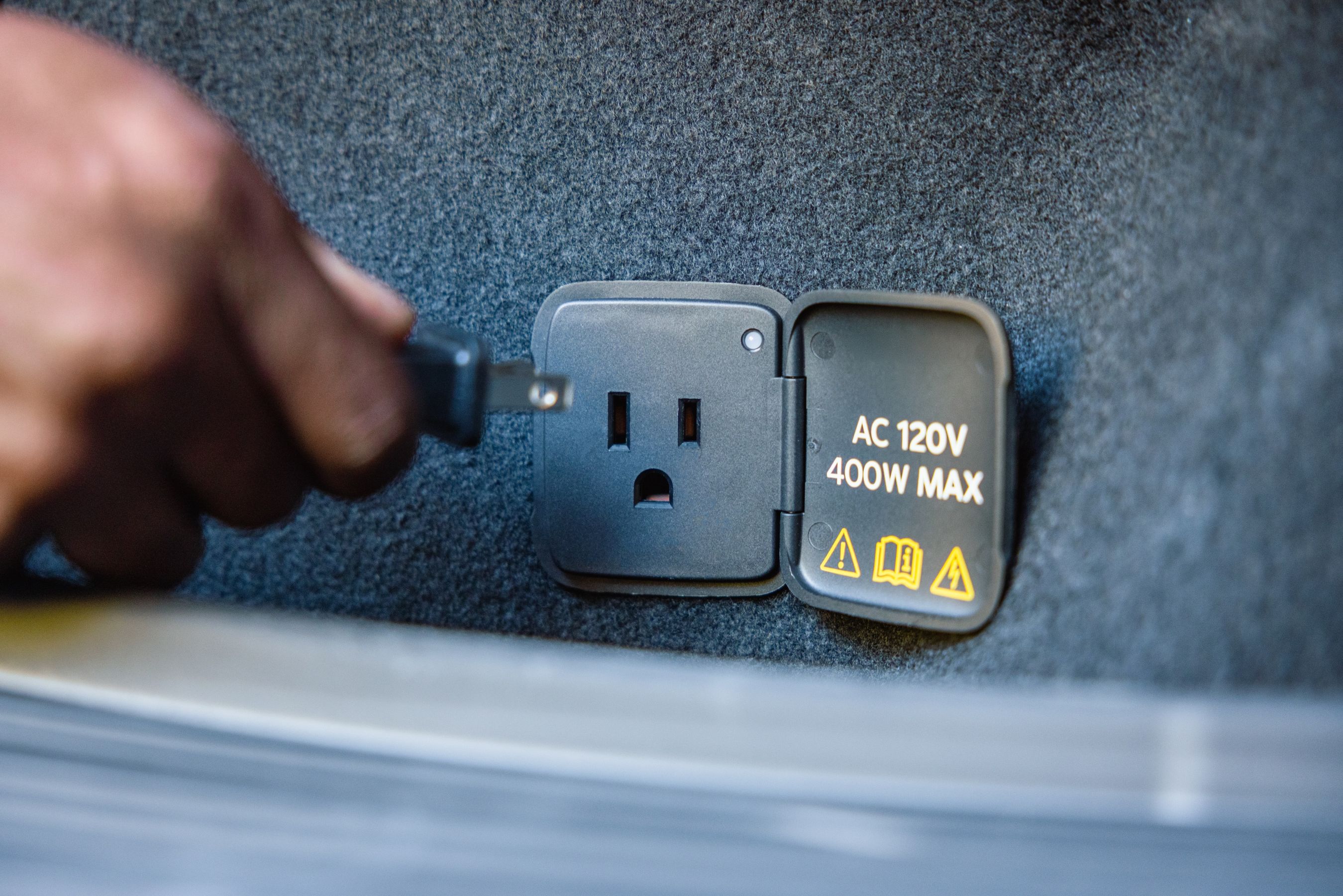 2027 Ford Mustang Mach-E Trail power outlet