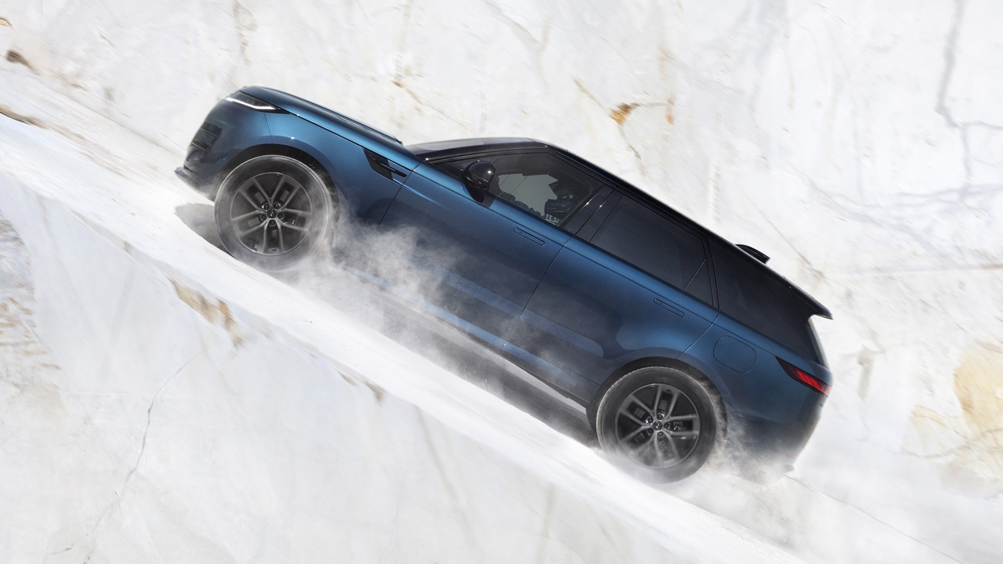 Range Rover Sport Electric driving up hill