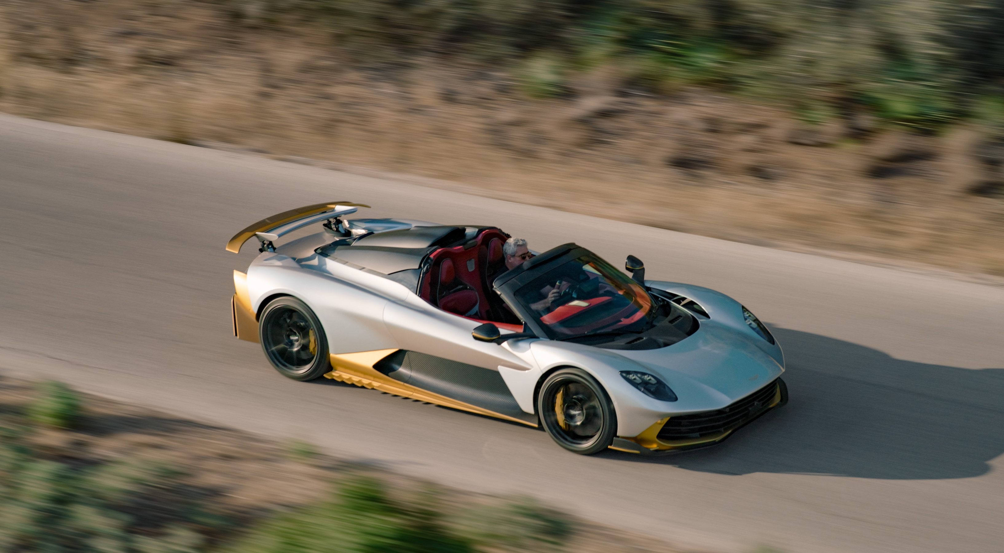 Aston Martin Valhalla Spider driving