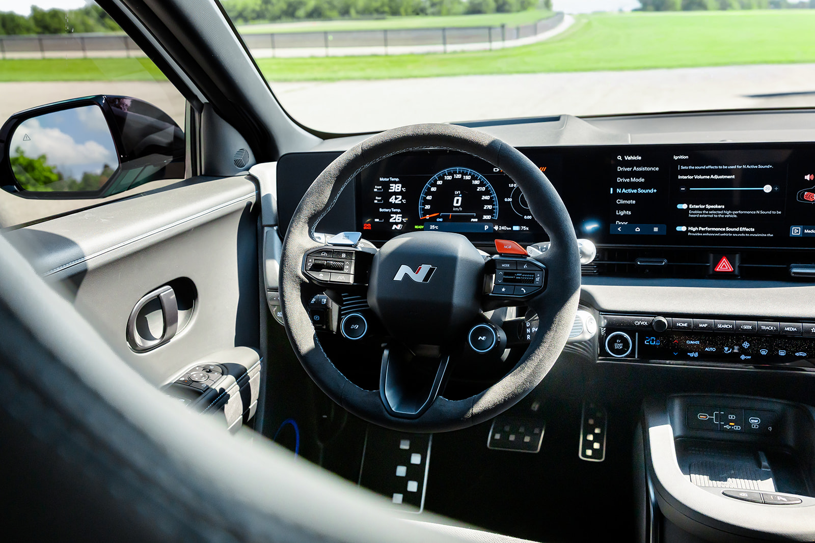 Hyundai Ioniq 5 N Alcantara steering wheel