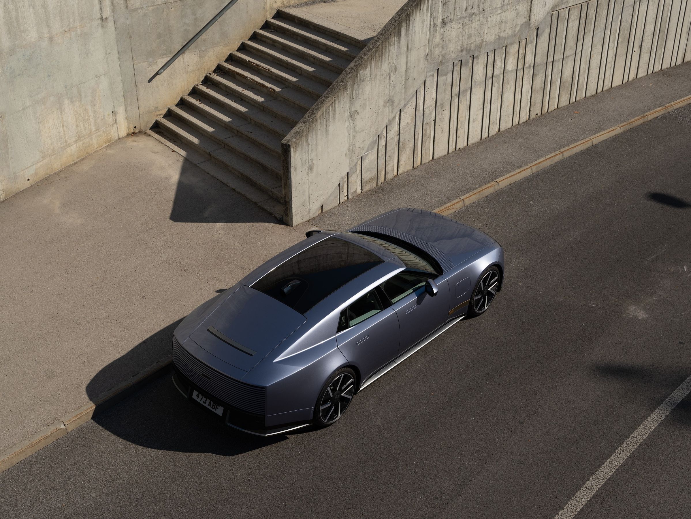 Jaguar Type 01 rear and side from above
