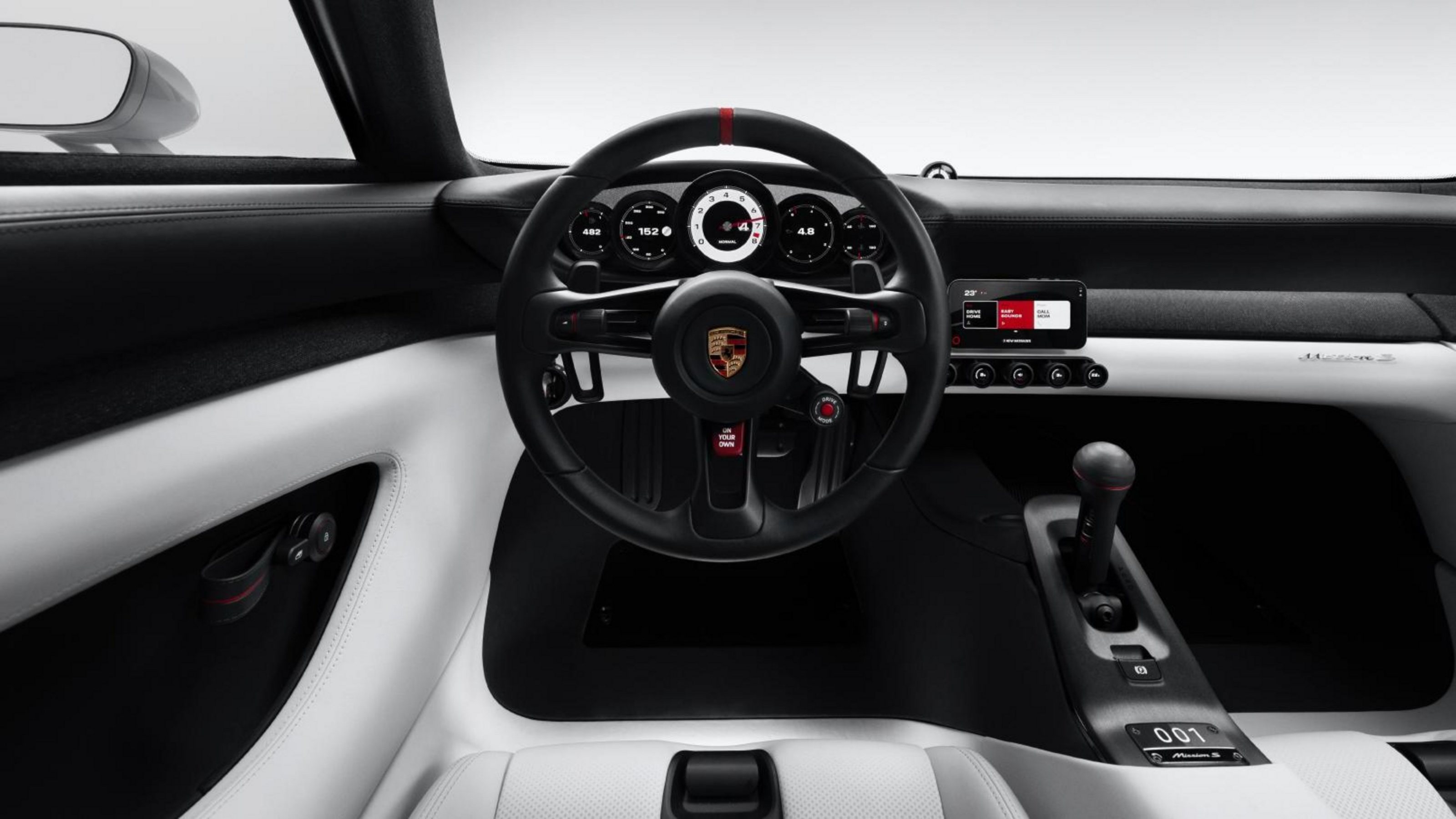 Porsche Mission S driver view